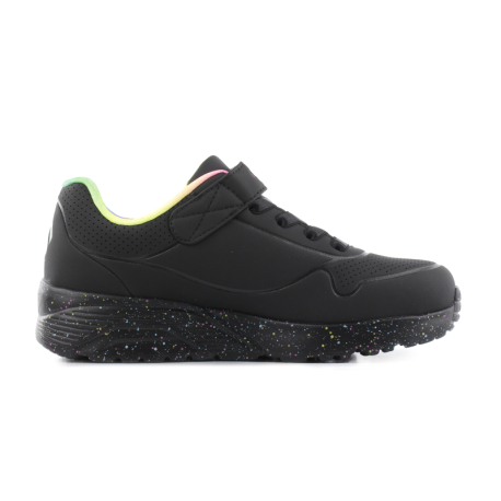 Dívčí rekreační obuv SKECHERS-Uno Lite Rainbow Specks black/multi rainbow