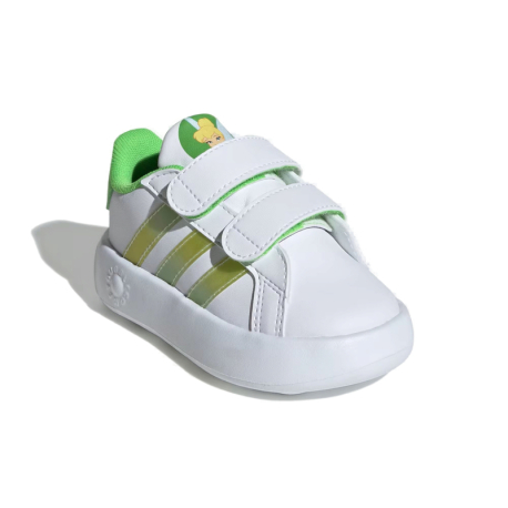 Dětská rekreační obuv ADIDAS-Grand Court 2.0 Tinkerbell white/linen green/lucid lime