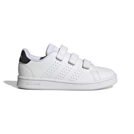 Dětská rekreační obuv ADIDAS-Advantage Court K cloud white/core black/silver metallic