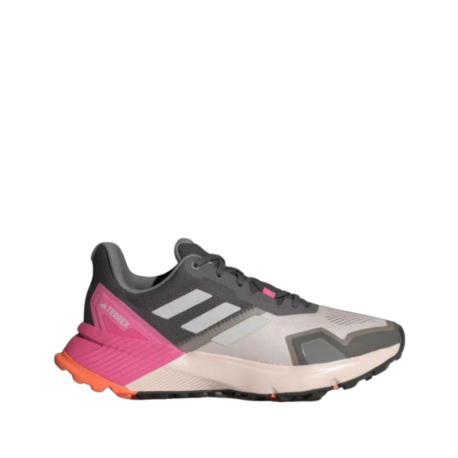 Dámská běžecká trailová obuv ADIDAS-Terrex Soulstride putty mauve/grey one/pink fusion