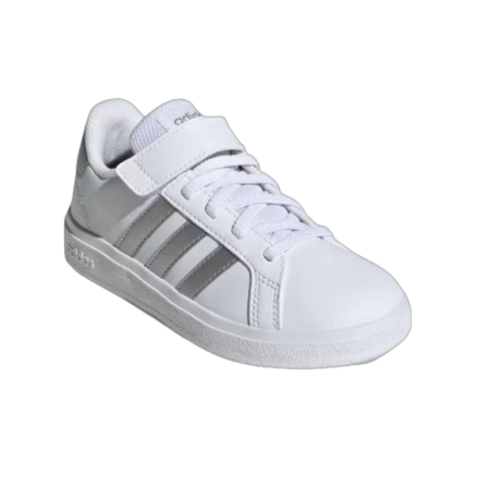 Dětská rekreační obuv ADIDAS-Grand Court 2.0 K cloud white/matte silver/matte silver