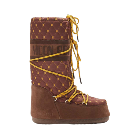 Vysoké zimní boty MOON BOOT-ICON QUILTED, 002 brown