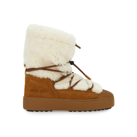 Dámské kotníkové zimní boty MOON BOOT-LTRACK POLAR SHEARLING, 001 whisky/off white