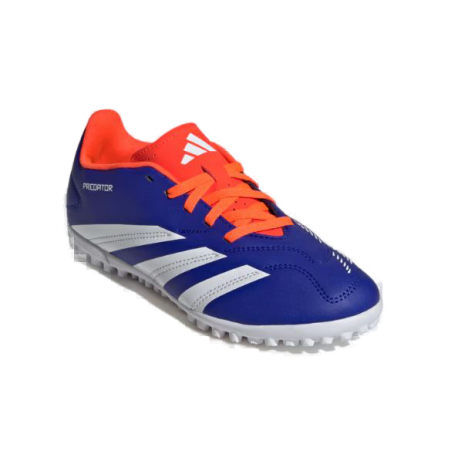 Chlapecké fotbalové kopačky turfy ADIDAS-Predator Club K TF lucid blue/cloud white/solar red