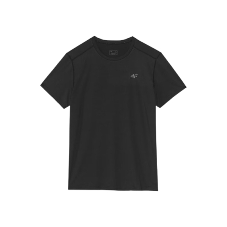 Pánské tréninkové tričko s krátkým rukávem 4F-TSHIRT FNK-WAW24TFTSM0998-20S-DEEP BLACK