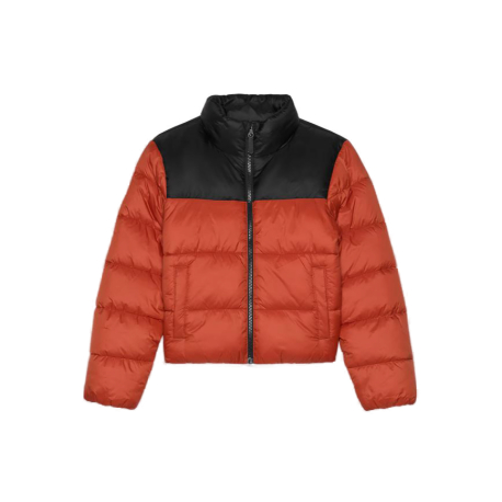 Chlapecká bunda 4F JUNIOR-DOWN JACKET-JWAW24TDJAM461-61S-DARK RED