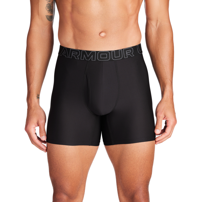 Pánské boxerky UNDER ARMOUR-6 PACK-Perf Tech Mesh 6 inch-Black - 