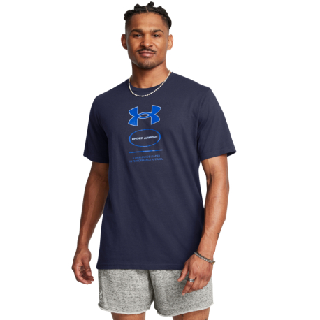 Pánské triko s krátkým rukávem UNDER ARMOUR-UA M Branded GEL Stack SS-BLU