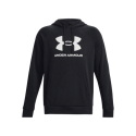 Pánska zateplená mikina s kapucňou UNDER ARMOUR-UA Rival Fleece Logo HD-BLK - 