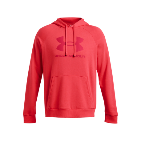 Pánska zateplená mikina s kapucňou UNDER ARMOUR-UA Rival Fleece Logo HD-RED I