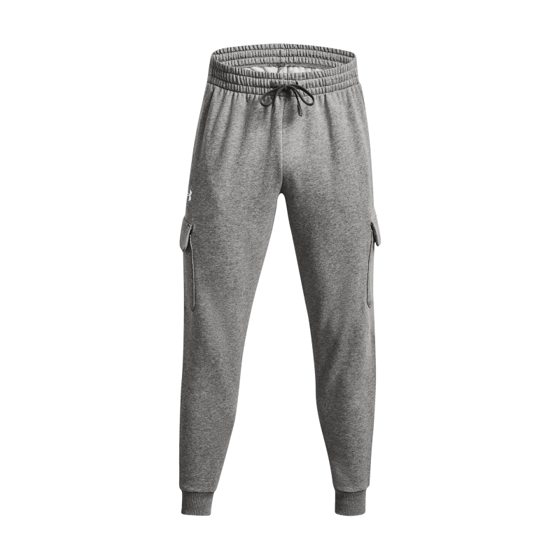 Pánske zateplené tepláky UNDER ARMOUR-UA Rival Fleece Cargo Jogger-GRY - 