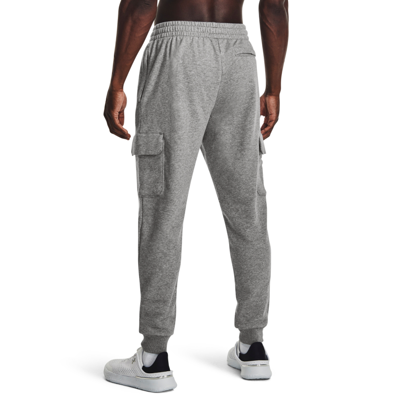 Pánske zateplené tepláky UNDER ARMOUR-UA Rival Fleece Cargo Jogger-GRY - 