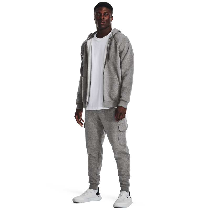 Pánske zateplené tepláky UNDER ARMOUR-UA Rival Fleece Cargo Jogger-GRY - 