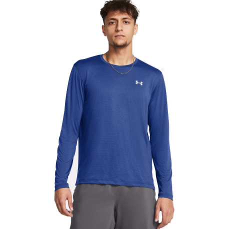 Pánské tréninkové tričko s dlouhým rukávem UNDER ARMOUR-UA LAUNCH LONGSLEEVE-BLU