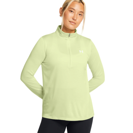 Dámská běžecká mikina s 1/2 zipem UNDER ARMOUR-Tech 1/2 Zip- Twist-GRN