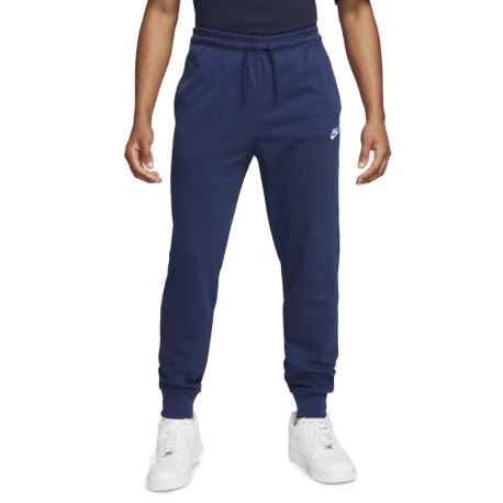 Pánské zateplené tepláky NIKE-M  NK CLUB KNIT JOGGER-410 MIDNIGHT NAVY/WHITE