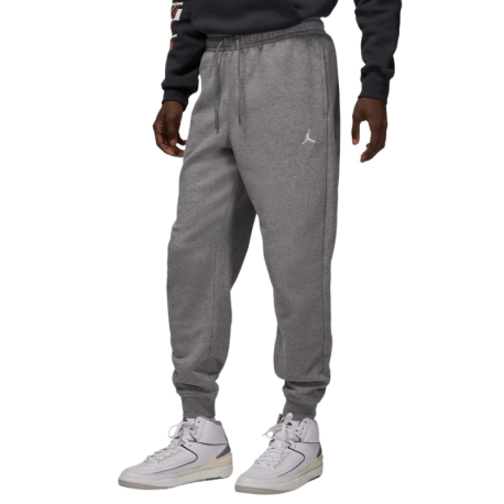 Pánské zateplené tepláky NIKE-M J BRKLN FLC PANT-091 CARBON HEATHER/WHITE