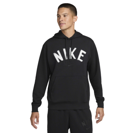 Pánské zateplené tepláky NIKE-M NK DF SWOOSH FLEECE PO HOOD-010 BLACK/BLACK/WHITE