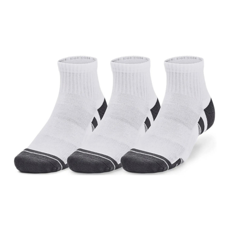 Ponožky UNDER ARMOUR-3 PACK-UA Performance Cotton Qtr-WHT