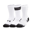 Ponožky UNDER ARMOUR-3 PACK-UA Perf Tech Nov Crew-WHT - 