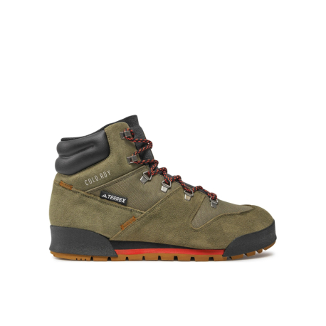 Pánská vysoká turistická obuv ADIDAS-Terrex Snowpitch C.Rdy olive strata/bronze strata/orange