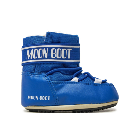 Juniorské vysoké zimní boty MOON BOOT-MB CRIB NYLON-JR-F002 ELECTRIC BLUE