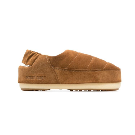 Dámské nízké zimní boty MOON BOOT-SANDAL BAND SUEDE, 001 cognac