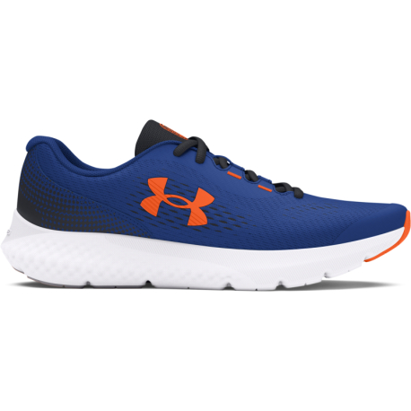 Chlapčenská športová obuv (tréningová) UNDER ARMOUR-UA BGS Charged Rogue 4 tech blue/black/orange blast