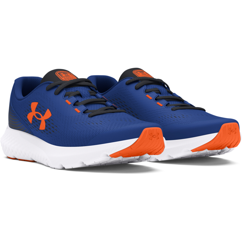 Chlapecká sportovní obuv (tréninková) UNDER ARMOUR-UA BGS Charged Rogue 4 tech blue/black/orange blast - 