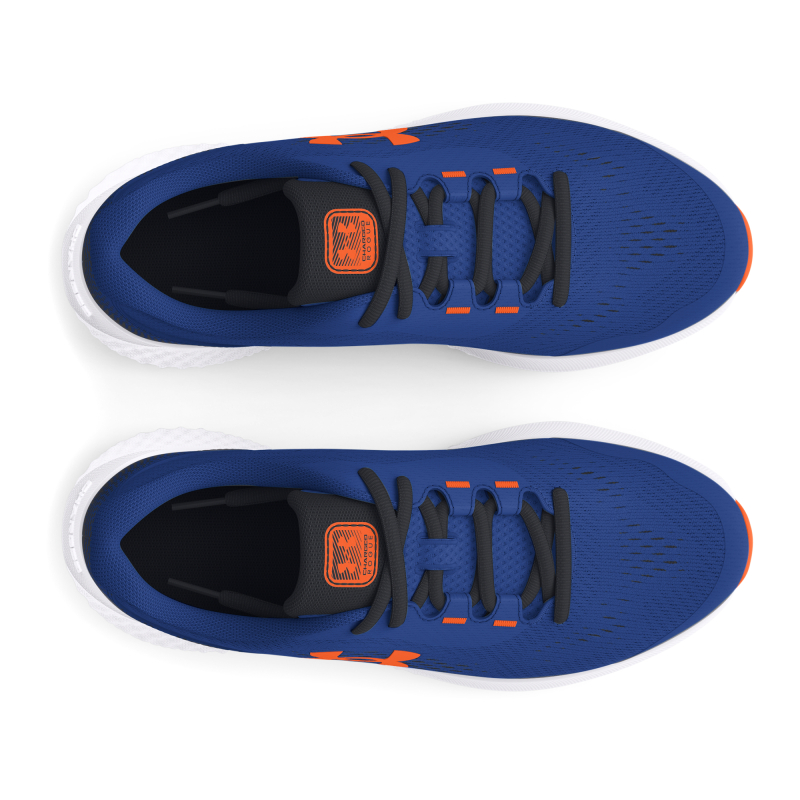 Chlapecká sportovní obuv (tréninková) UNDER ARMOUR-UA BGS Charged Rogue 4 tech blue/black/orange blast - 