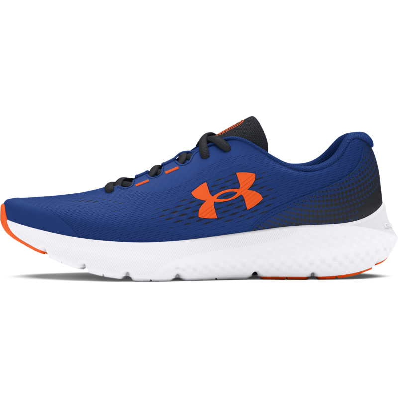 Chlapecká sportovní obuv (tréninková) UNDER ARMOUR-UA BGS Charged Rogue 4 tech blue/black/orange blast - 