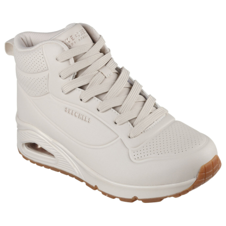 Dámská rekreační obuv SKECHERS-Uno Lace Up High off white