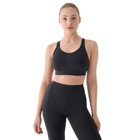 Kompresná podprsenka 4F-SPORT BRA-WAW24USBAF137-22S-ANTHRACITE