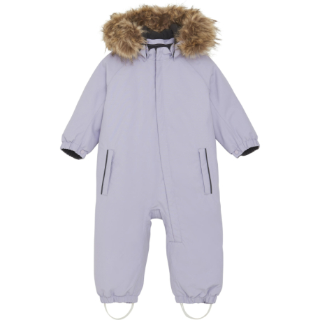 Dívčí zimní overal COLOR KIDS-Coverall W. Fake Fur-741590.6053-Languid Lavender