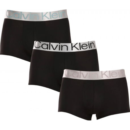 Pánské boxerky CALVIN KLEIN-3 PACK-LOW RISE TRUNK-B- BLACK, ZONI BEACH, ASH LGS