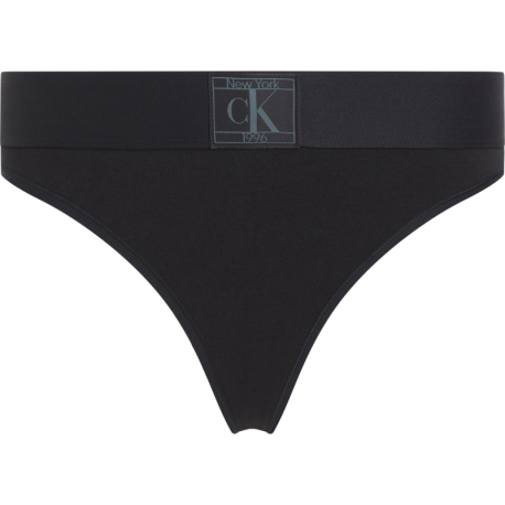 Dámské kalhotky CALVIN KLEIN-1 PACK-THONG-BLACK