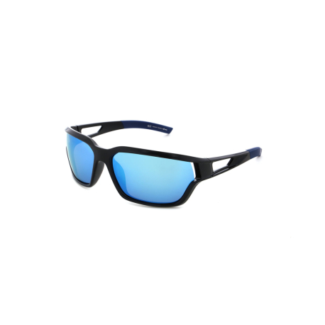 Polarizační sluneční brýle H.I.S. POLARIZED-HPS37101-1, black, smoke with blue mirror POL, 66-15-134
