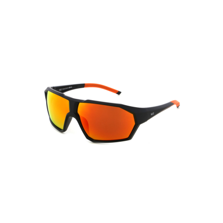 Polarizační sluneční brýle H.I.S. POLARIZED-HPS37106-1, black, brown with orange mirror POL, 69-08-138