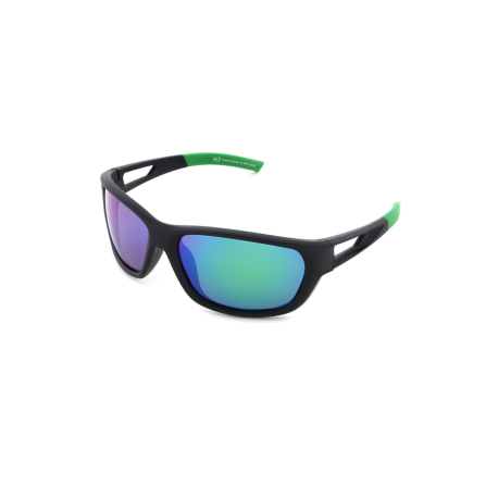Polarizační sluneční brýle H.I.S. POLARIZED-HPS27102-3, black, smoke with green mirror POL, 65-17-134