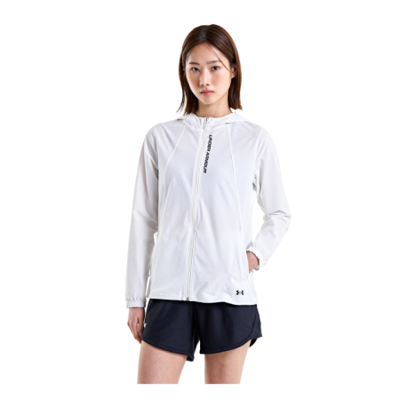 Dámská běžecká bunda UNDER ARMOUR-UA OutRun the STORM Jacket-WHT