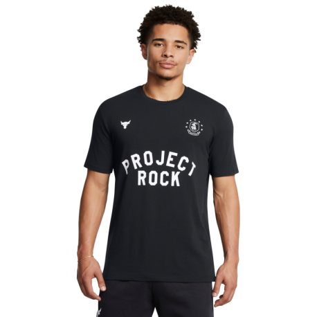 Pánské triko s krátkým rukávem UNDER ARMOUR PROJECT ROCK-UA PROJECT ROCK SS BOH-BLK