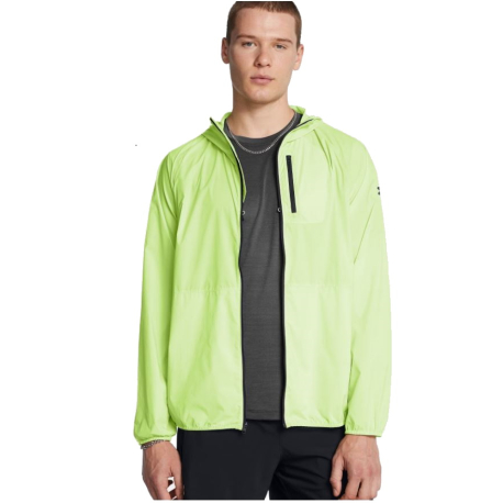 Pánská běžecká bunda UNDER ARMOUR-LAUNCH LIGHTWEIGHT JKT-GRN