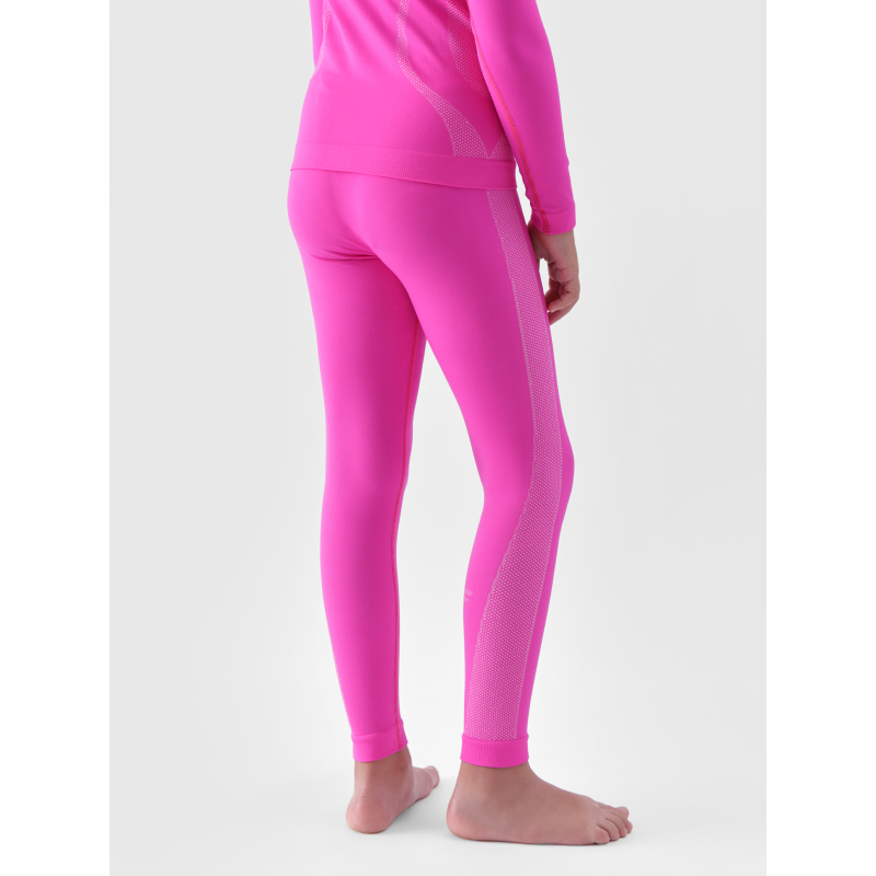 Dívčí termoprádlo vrchní a spodní díl 4F JUNIOR-SEAMLESS UNDERWEAR-JWAW24USEAF150-55S-HOT PINK - 