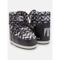 Dámské nízké zimní boty MOON BOOT-MB ICON LOW OPTICAL-NA02 BLACK/WHITE - 