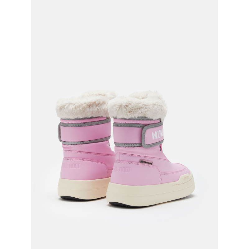 Juniorské vysoké zimní boty MOON BOOT-MB JR PARK STRAP-J001 PINK - 