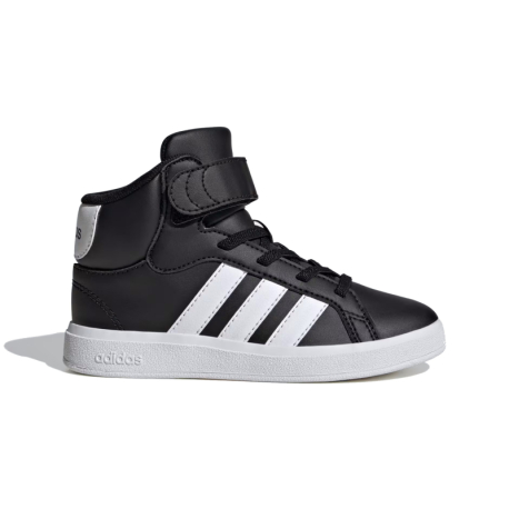 Dětská rekreační obuv ADIDAS-Grand Court Mid K core black/cloud white/core black