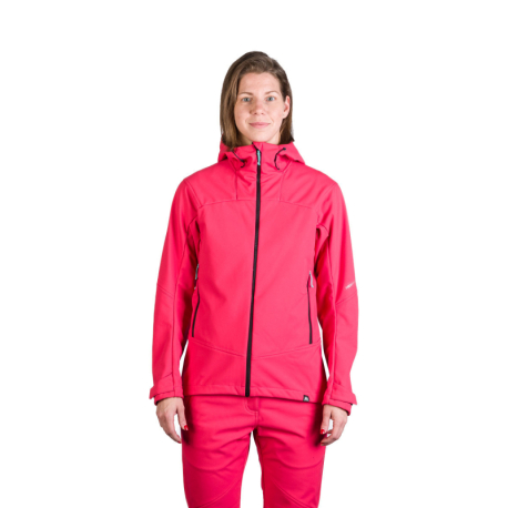 Dámská turistická softshellová bunda NORTHFINDER-TINA-355pink
