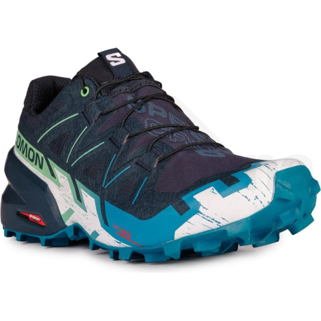 Pánska bežecká trailová obuv SALOMON-Speedcross 6 carbon/tahitian tide/white