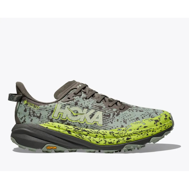 Pánská běžecká trailová obuv HOKA ONE ONE-Speedgoat 6 GTX slate/aloe vera - 