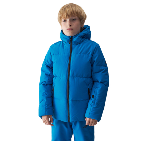 Chlapecká lyžařská bunda 4F JUNIOR-TECHNICAL JACKET-JWAW24TTJAM534-33S-BLUE